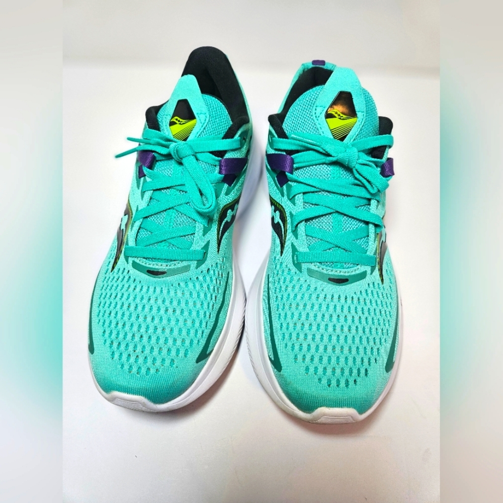 Saucony PWC Run Ride Fifteen Women's 9 Mint/Acid